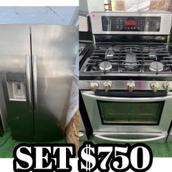 SET DE REFRIGERADOR Y ESTUFA EN BUENAS CON DICIONES 