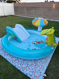 Intex Outdoor Inflatable Kiddie Pool Water Play Center