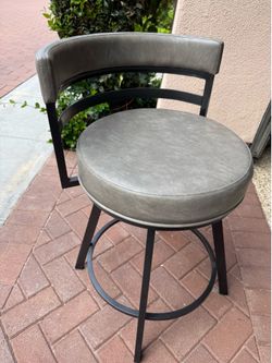 leather counter chair