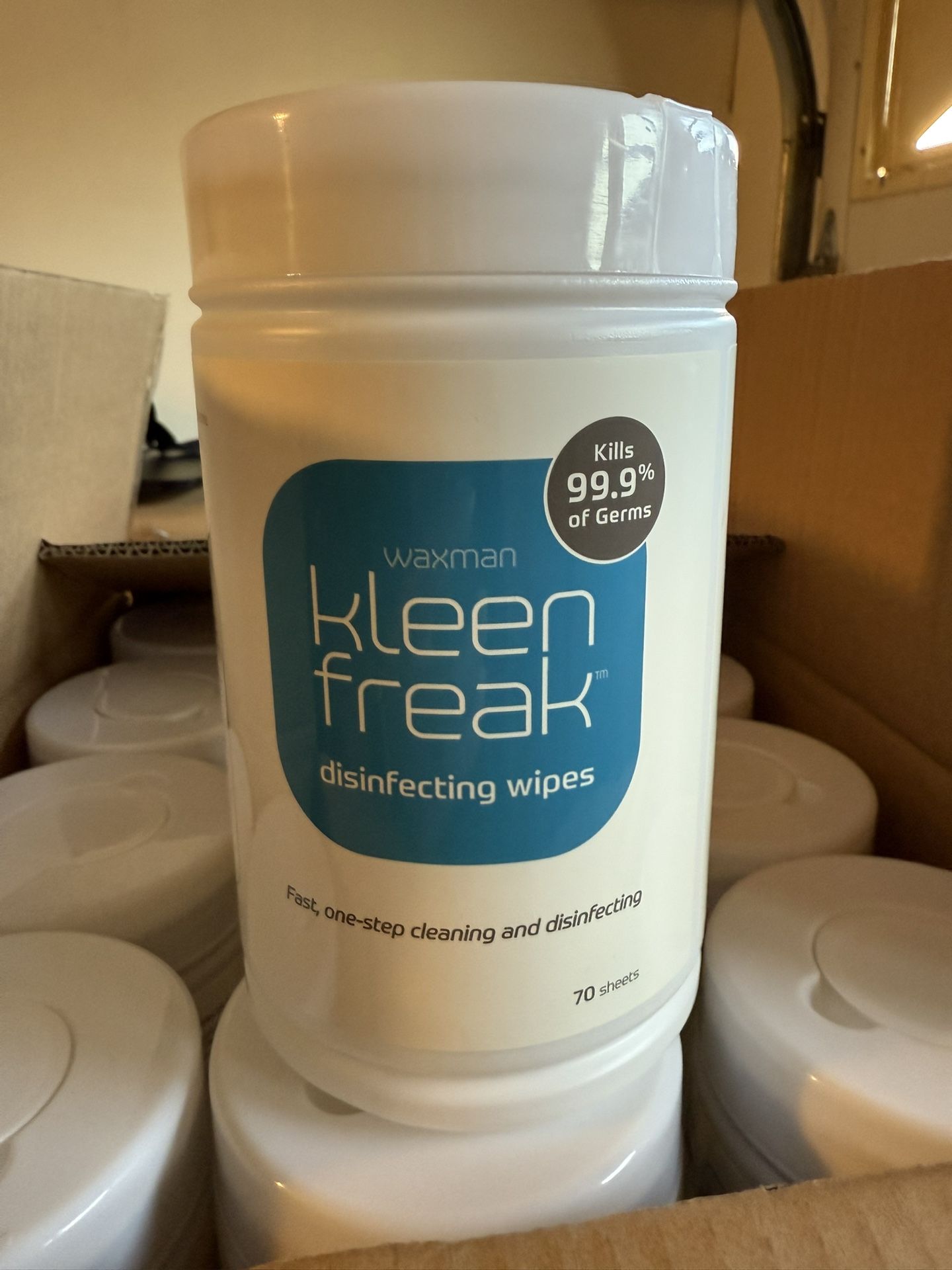 WAXMAN kleen freak (contact info removed) Hand Disinfecting Wipes