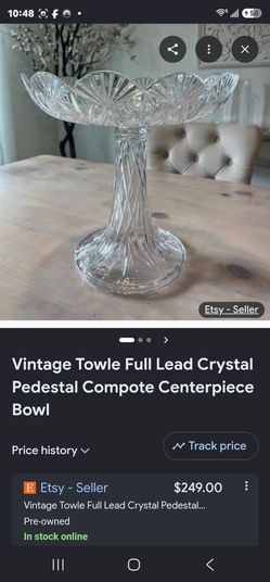 Crystal Pedestal Bowl