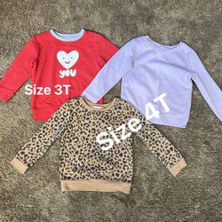 Toddler Girl Sweatshirt Bundle Variety Size 4T