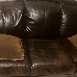 Set Leather Couch 