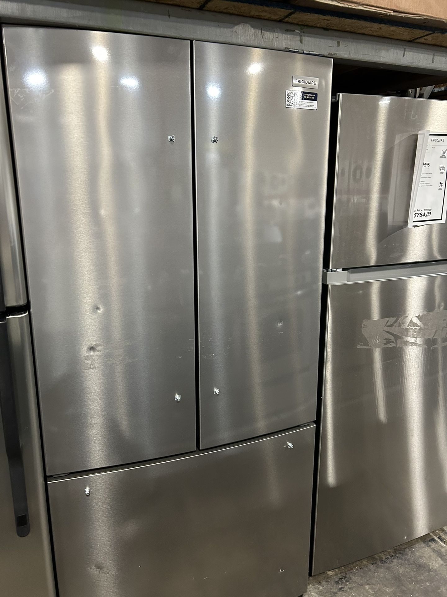 30” Inch French Door Fridge - Open Box New