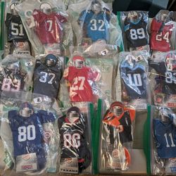 NFL Mimi Jerseys And mini Helmet Straws $5 Each Only Have What's Pictured.  See Some Redskins Helmets 