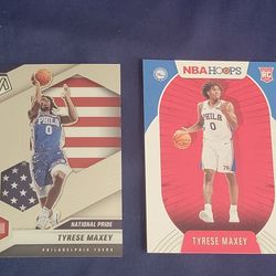 Tyrese Maxey 2 Cards
