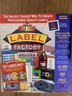 NIB Nova Art Explosion Millions Professional Labels Minutes Label Factory Brand New
