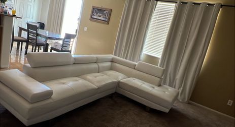 White color sectional