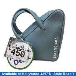 Balenciaga Triangle Bag Blue Purse / Handbag