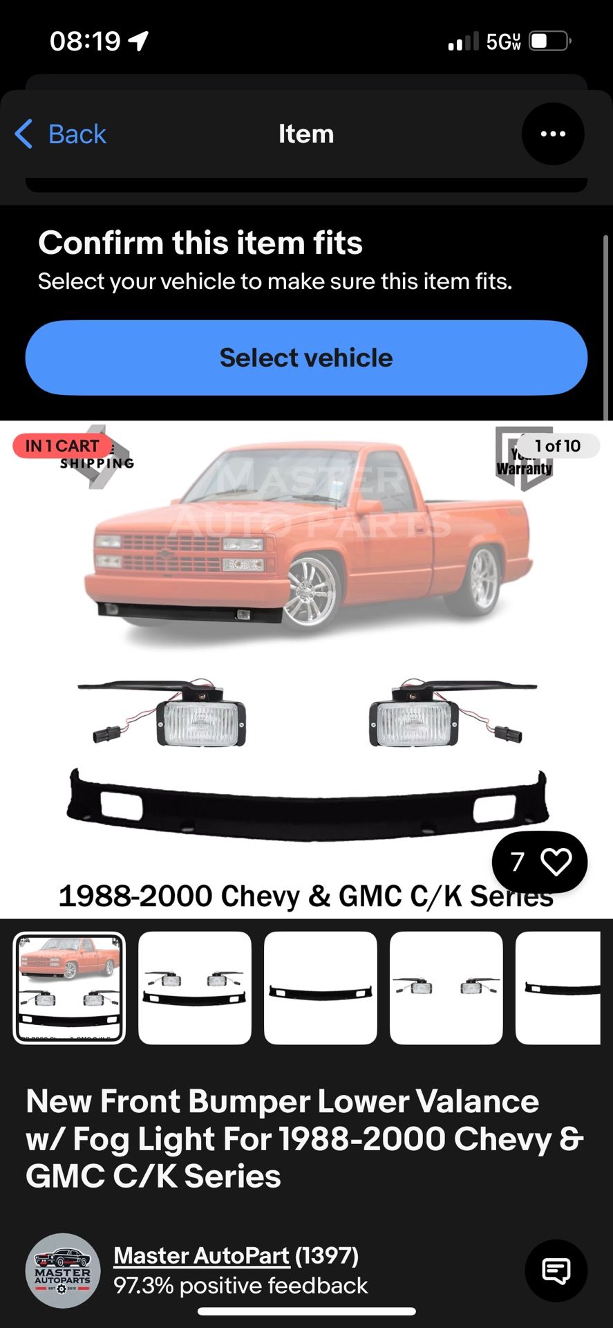 Fog Light Valance And Lights