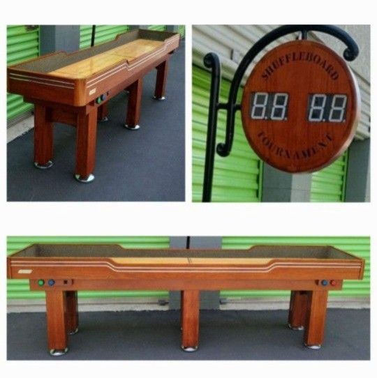 10ft Shuffleboard Table Beautiful Condition! Free Delivery And Setup