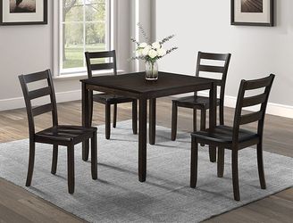 💥NEW 5pc Square DINING Room SET Kitchen Table Chairs💥NO CREDIT NEEDED $10 Down