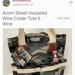 New Acorn Street 6 Bottle Cooler Tote 