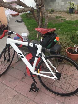 Leader 735 Fixed Gear Bike Velocity Deep V With Gator skin Tires LDG crank Brooks Seat fixie