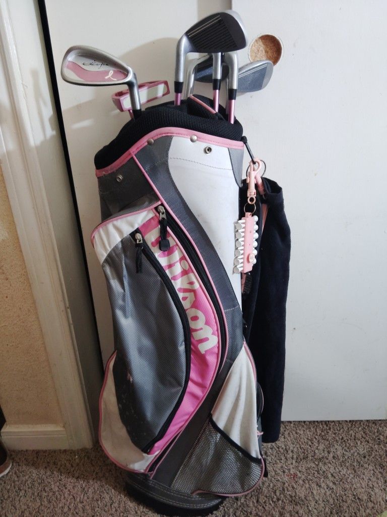 Wilson Special Edition Pink Breast Cancer Golf Club Set & Bag
