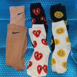 6 Pairs Assorted Girls Socks