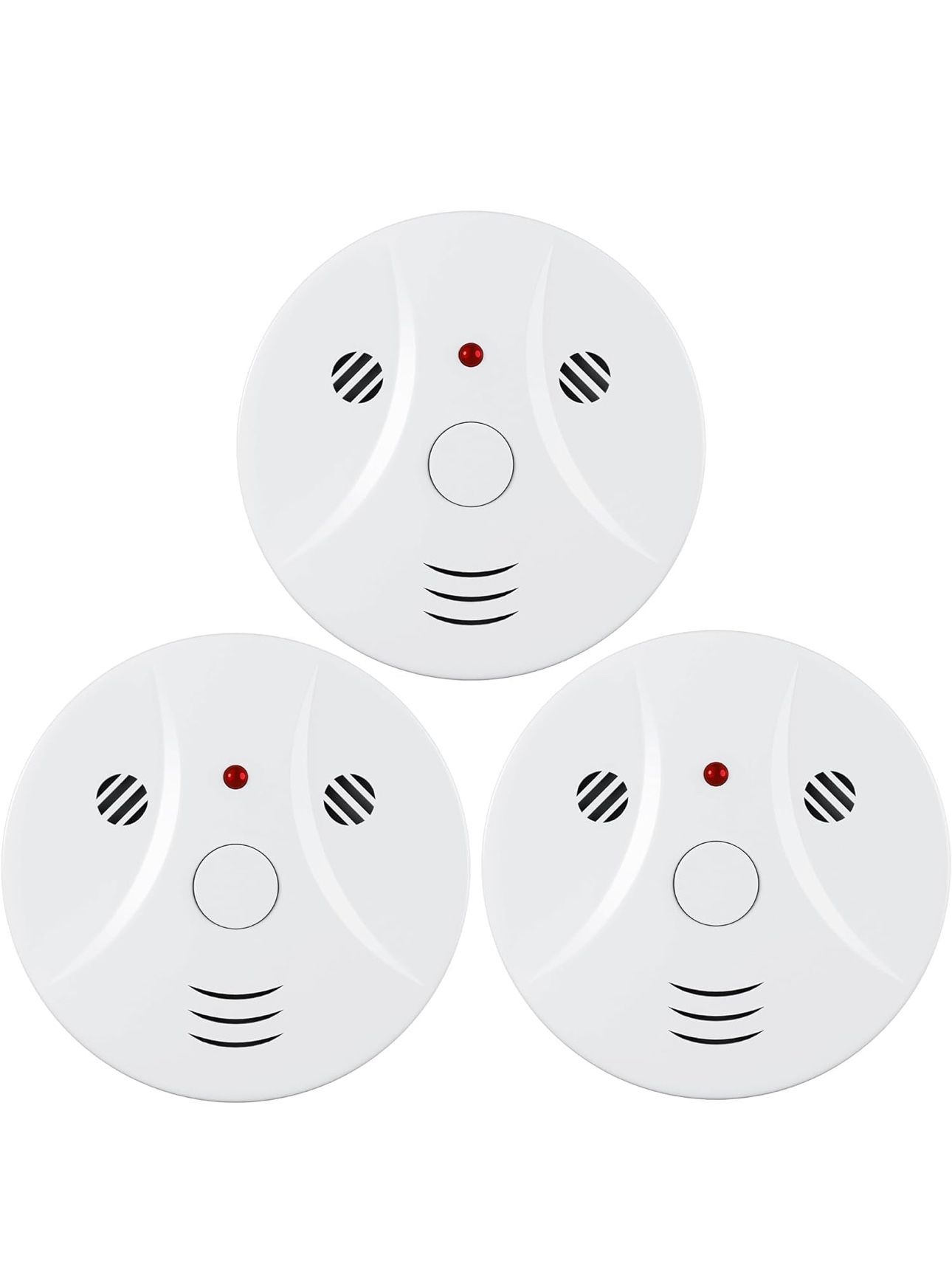 🔥Brand new🔥 3 Pack Combination Smoke and Carbon Monoxide Detector Battery Operated, Travel Portable Photoelectric Fire&Co Alarm for Home, Kitchen