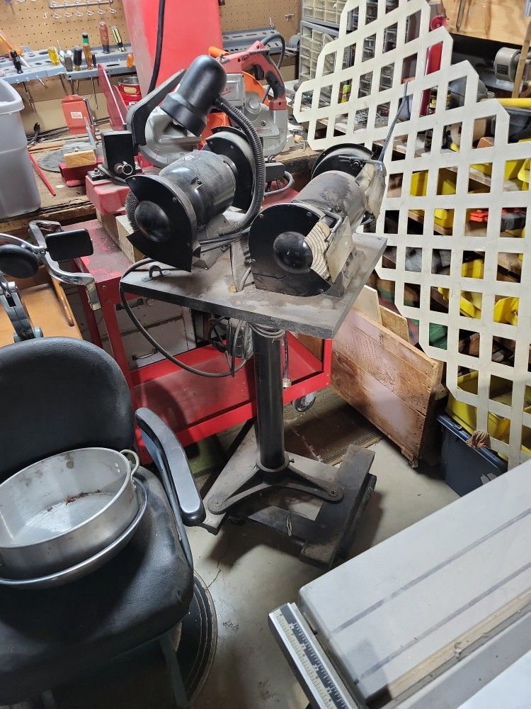 Dual Bench Grinder Setup