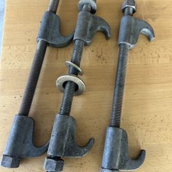 Set of 3 Heavy-duty coil spring compressors