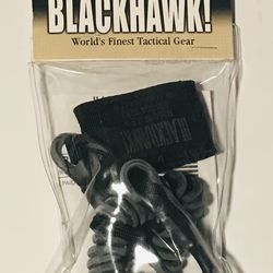 Blackhawk Lanyard For Pistols Tactical Coiled Wire Black Rubber Full Extension