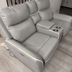 Leather Sofa Set - 3 Piece