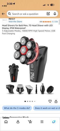 NEICIT 7D Head Shaver for Bald Men (IPX8 Waterproof, 10000 RPM)