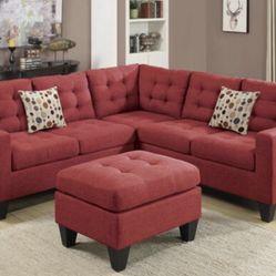 Sectional Sofa + Ottoman