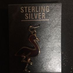 Sterling Silver Flamingo Charm