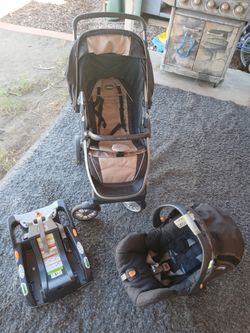 Chico bravo Stroller With Carrier/Seat Attachment