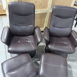 Recliner Chairs  With Ottomans