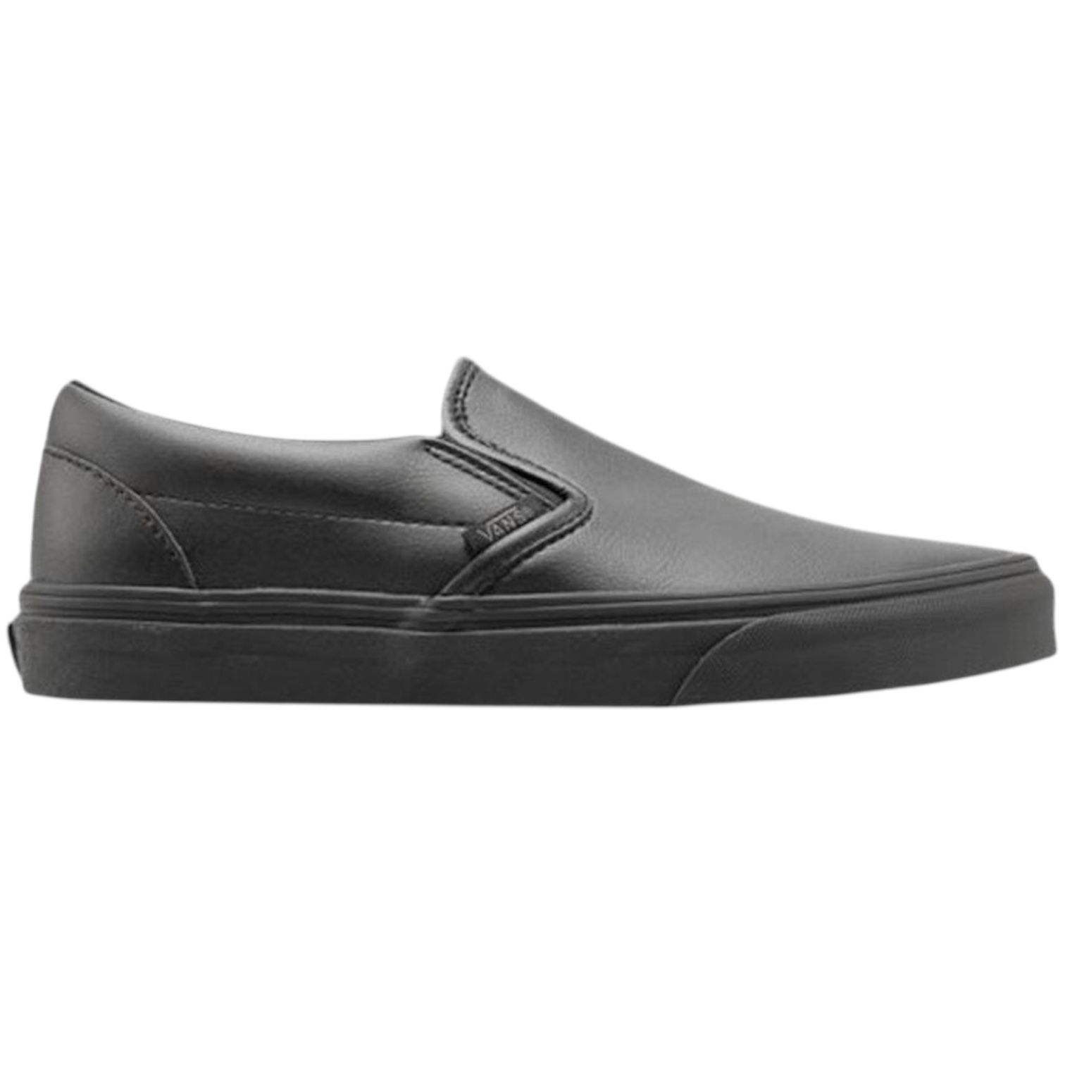 Vans Women's Black Classic Slip-On Sneakers Classic Tumble Size 6 US