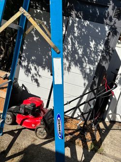 8ft Werner Blue Fiberglass Extension Ladder
