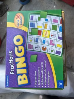 Lakeshore Fractions Bingo