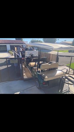 6 seat ez go golf cart txt