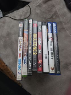 Lot of 8 Mixed Console Video Games