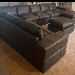 Upholstered U-Shaped Sectional Reversible. Price Including Delivery 