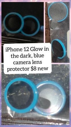 IPhone 12 camera lens protector. Glow in the dark $8