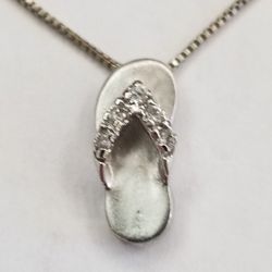 Sterling Silver Chain And Sandle