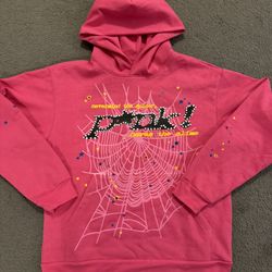 Spider Pink Hoodie Size Medium