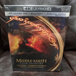 BRAND NEW Sealed Middle-Earth 6-Film Collection (Extended & Theatrical) (4K Ultra HD + Digital)