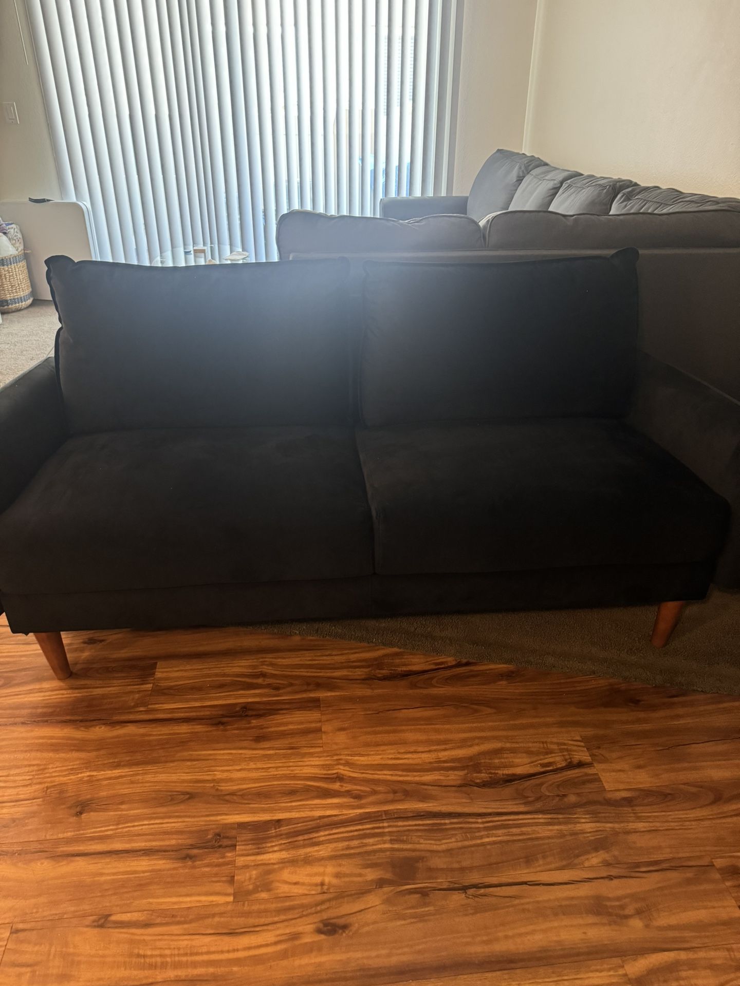 Black 70 Inch Loveseat Sofa (couch)