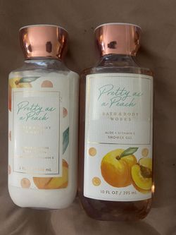 Baths and Bodyworks Pretty As Peach Shower Gel/ Lotion Bundle 