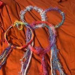 Beautiful handmade fairy crowns soft sparkly beautiful colors well-made