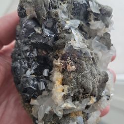  🔶️ Sphalerite With Calcite and Pyrite ☠️ 