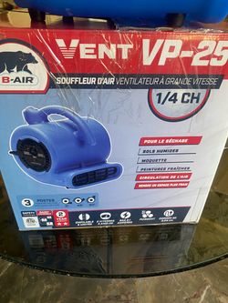 B-Air Vent VP-25 Air Mover Blower Fan