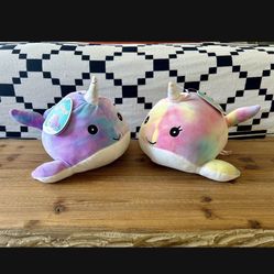 Narwhal Tye-dye Squishmallows $10 Each