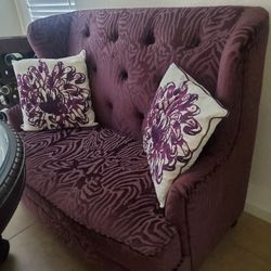 Beautiful Purple Settee / Sofa