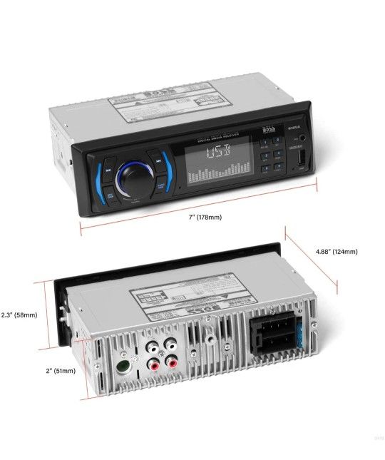 Unidad para tablero de vídeo y multimedia BOSS Audio 616uab, 612UA, Negro