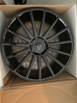 24” Verdi Wheels Gloss Black New