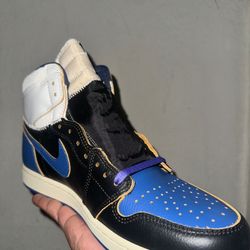 Union X Fragment X Air Jordan 1 Retro High og Sp Royal Blue 
